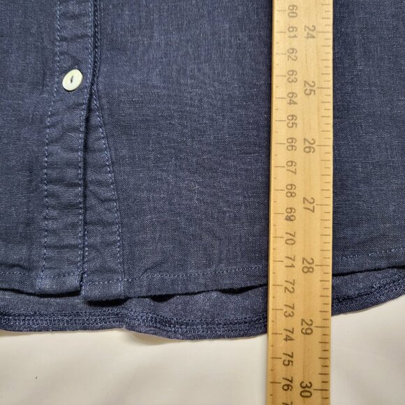 Martha Stewart Collection Shirt Linen Blend Womens 3X Plus Button Up Long Sleeve - Picture 12 of 14